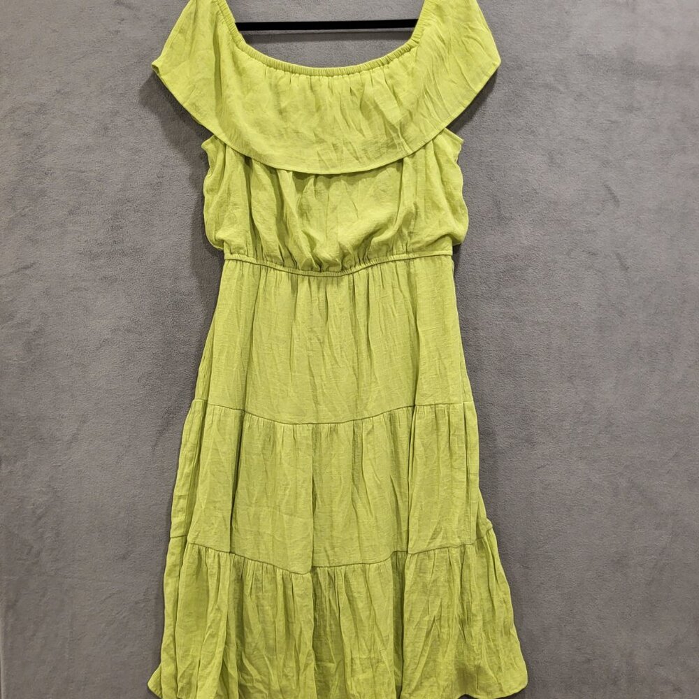 Tacera Ruffle Maxi Dress‎ Women's Size XL Ruffle Tiered Boho Cottagecore Beach